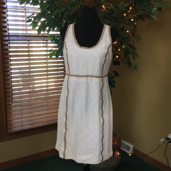 michael kors white eyelet dress